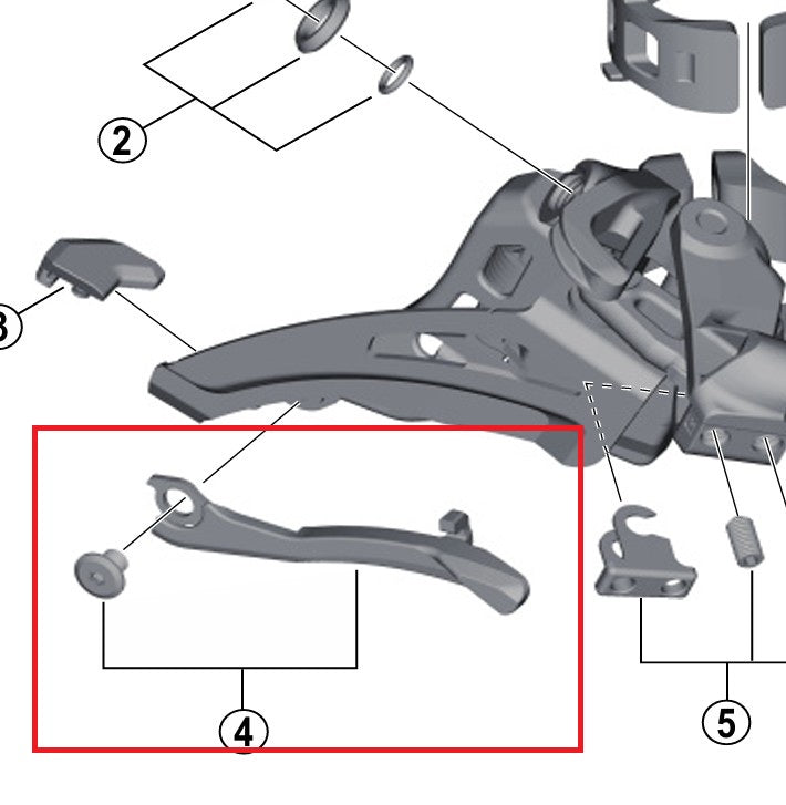 Skiftergrenspladesæt SHIMANO FD-M9025/8025/8020