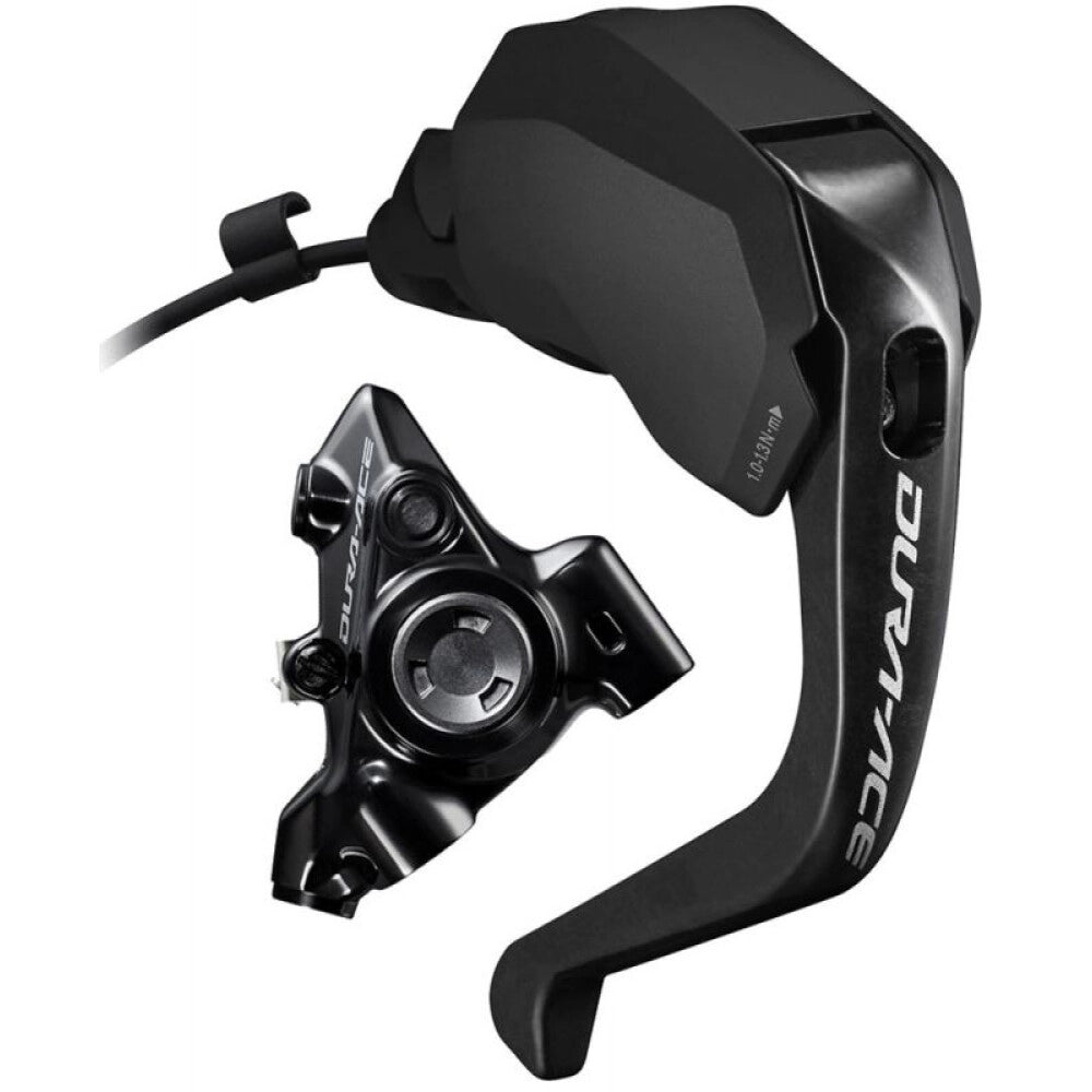 Pravá řadicí/brzdová páka R9180 a zadní třmen SHIMANO DURA-ACE DI2 R9270 2x12V Flat Mount bez kotouče