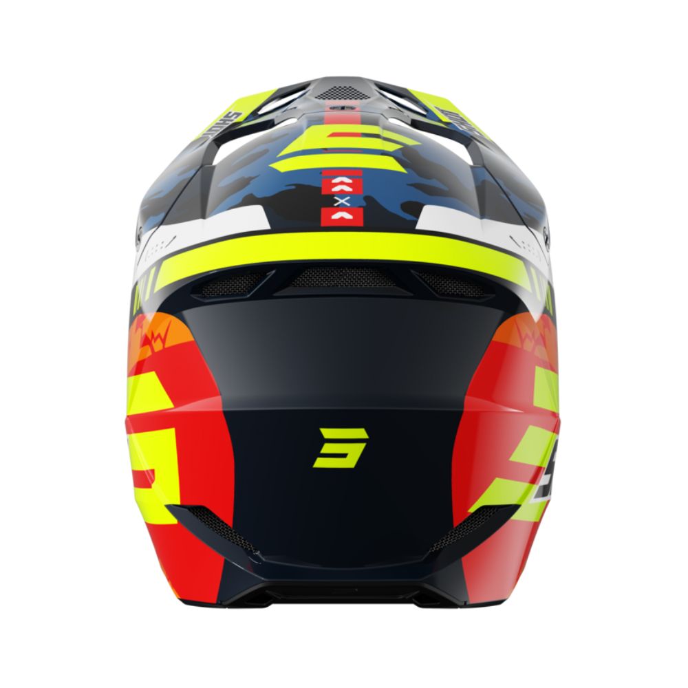 Casco BMX SHOT FURIOUS Flash Blue Neon Yellow Glossy