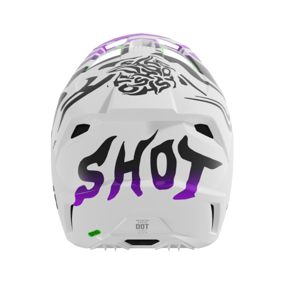 BMX-hjelm SHOT SPEED Junior Spøgelseslilla Blank