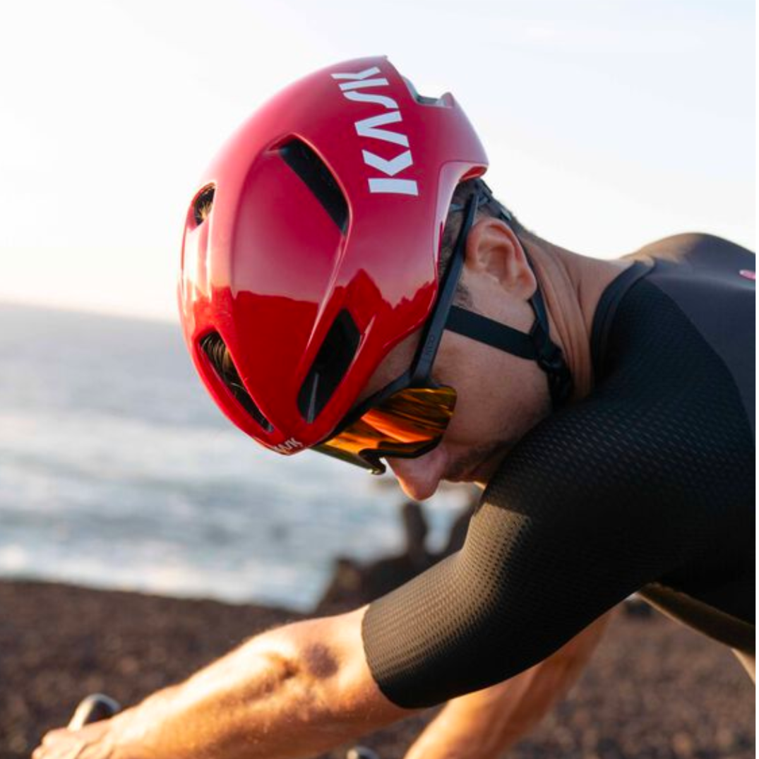 Capacete de Estrada KASK UTOPIA Y Vermelho