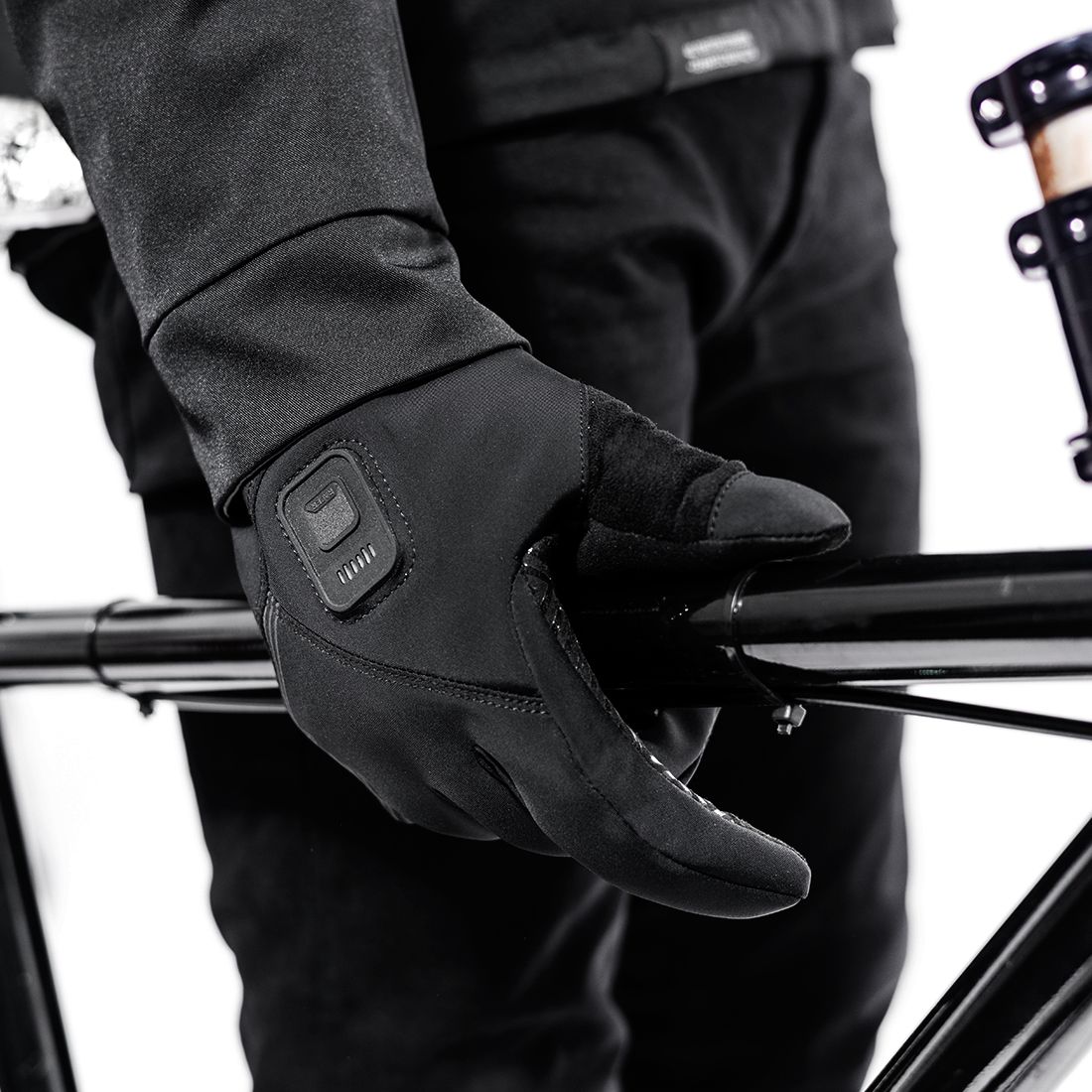 Gants RACER EGLOVE 4 CHAUFFANT Noir