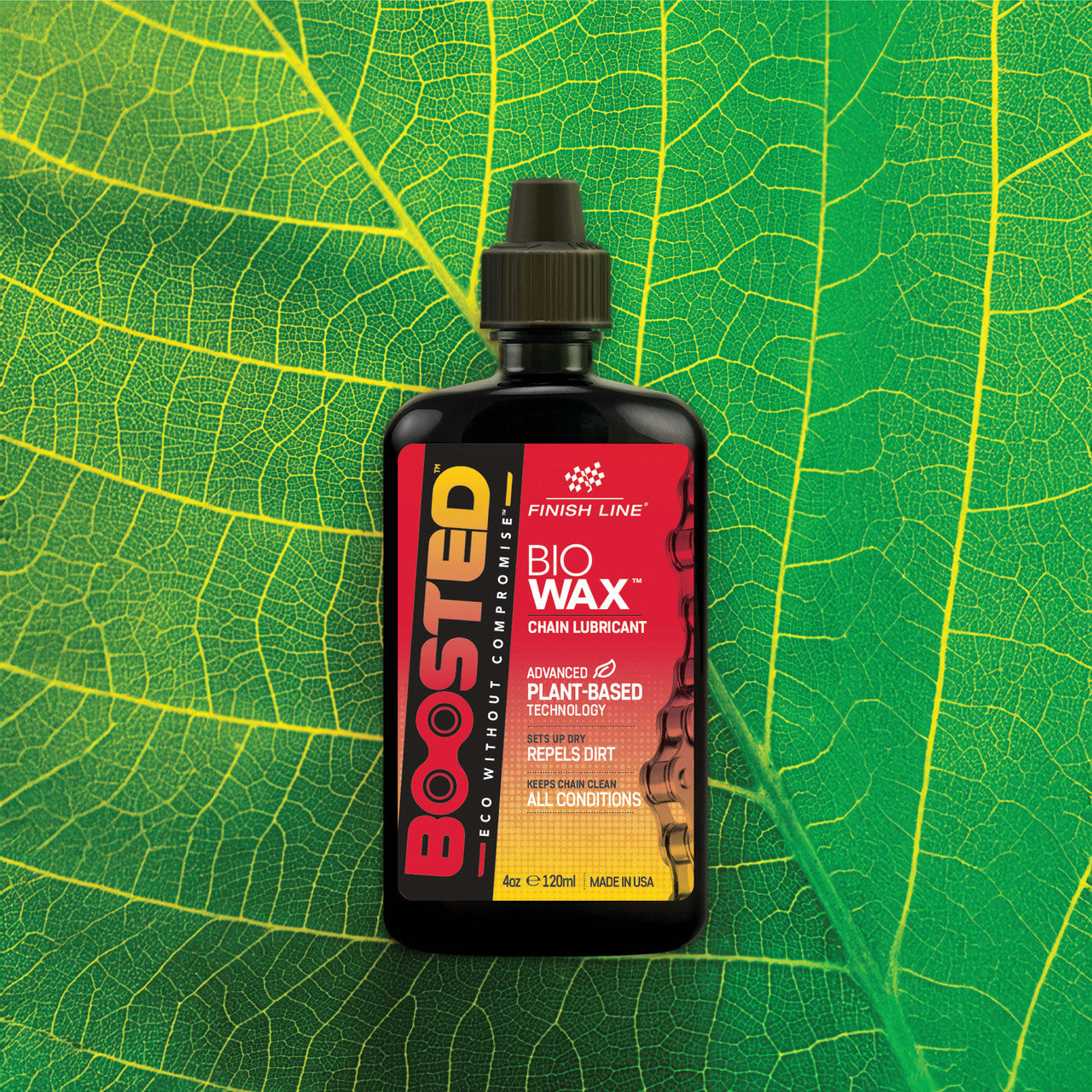 Kædesmøremiddel FINISH LINE BOOSTED™ BIO WAX (120 ml)