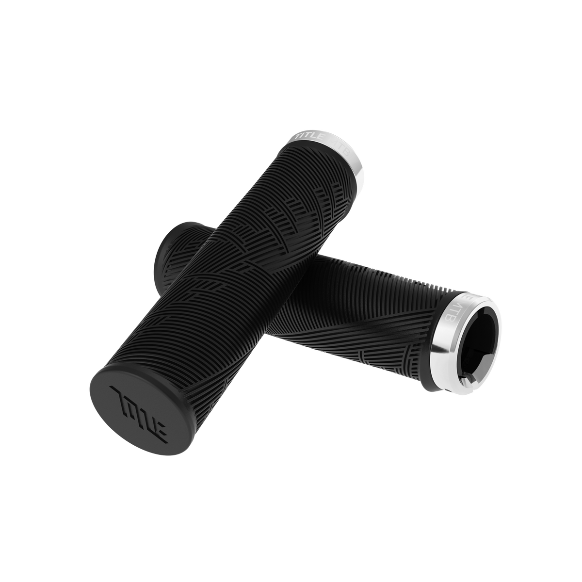 Grips Title MTB FORM Lock-On XL Noir à collier chromé - vue détaillée
