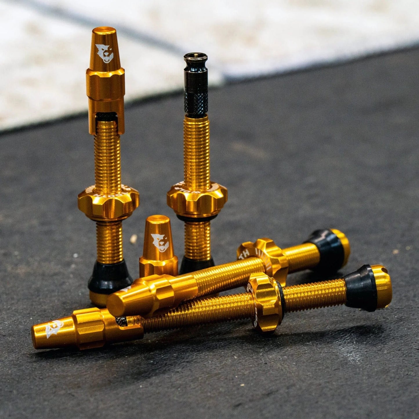 Set di 2 Valvole Tubeless WOLF TOOTH CLIK VALVE Oro