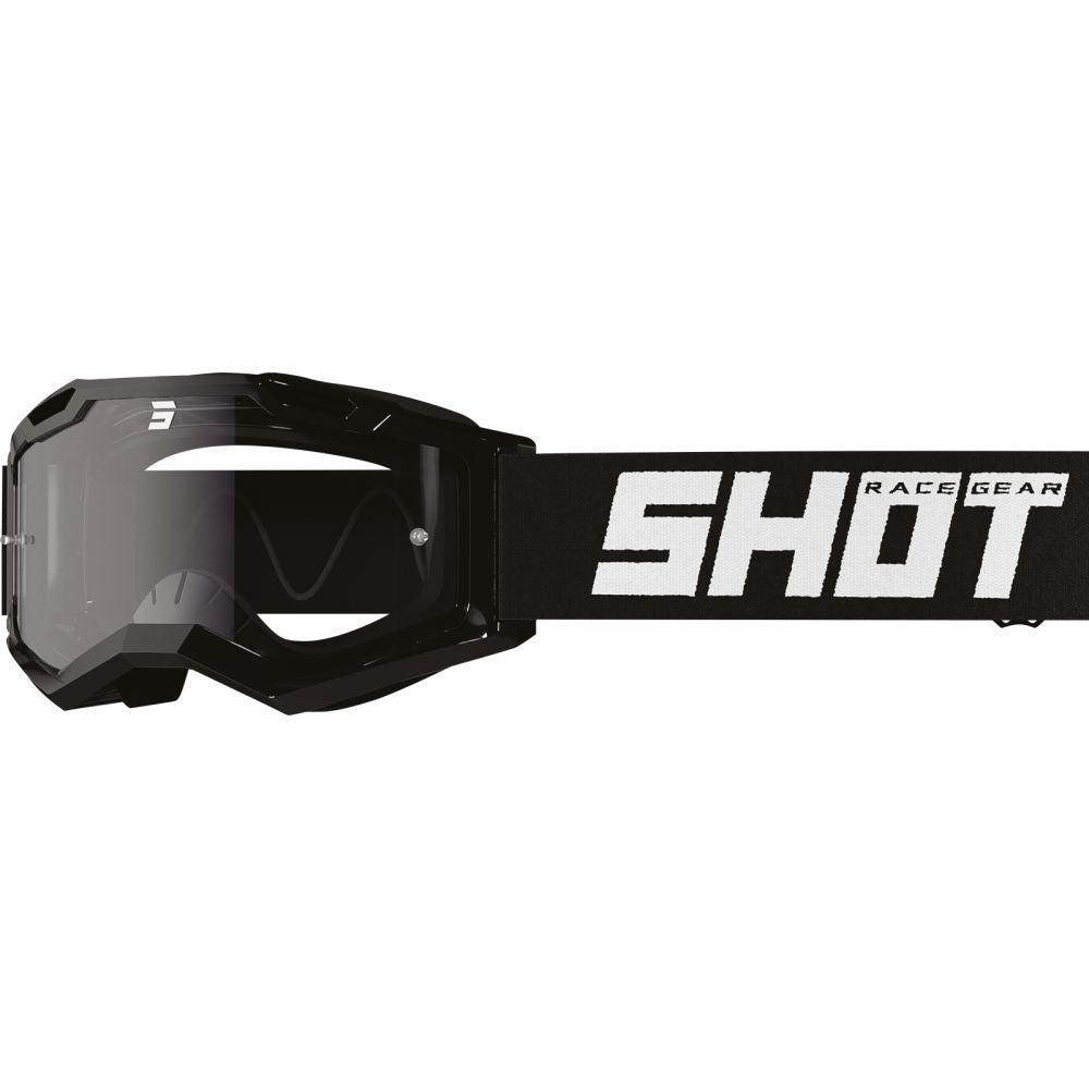 Maschera Shot Rocket Kid 2.0 Solid nera lucida