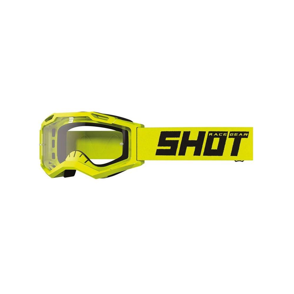 Shot Rocket Kid 2.0 Solid neonsárga fényes maszk