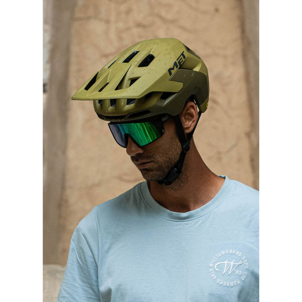 Casque VTT MET REVO MIPS Bleu/Vert