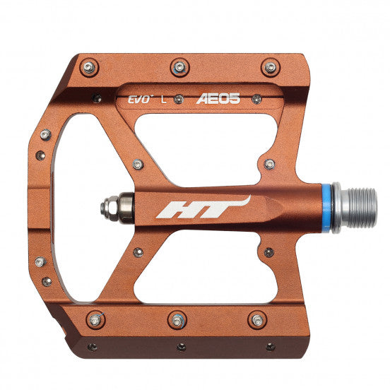 Ploché Pedály HT COMPONENTS EVO+ AE05 Bronzová