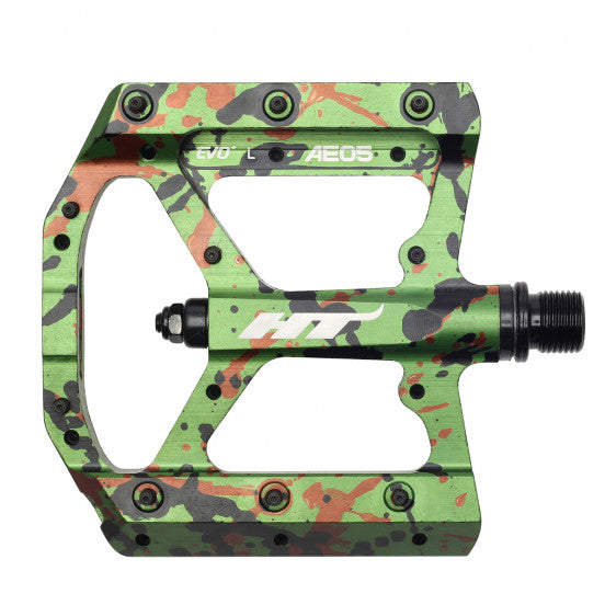 Pedały Platformowe HT COMPONENTS EVO+ AE05 Zielone Camo