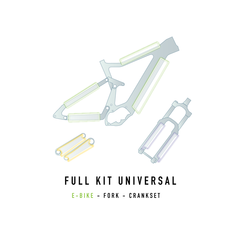 Ochrana rámu MONKEY'S SAUCE FULL UNIVERSAL E-Bike matná