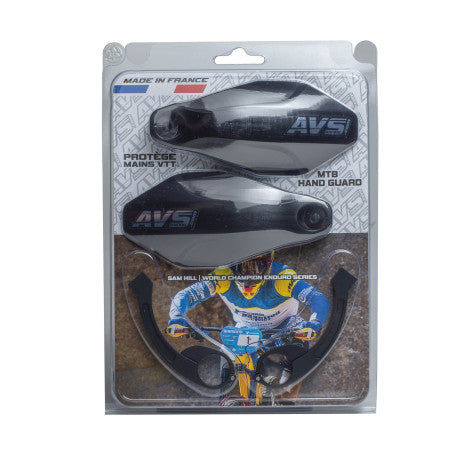 Handschutz AVS KIT DECO Alu-Lasche Schwarz