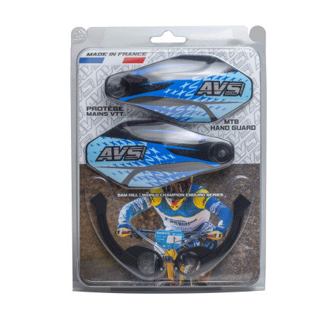 AVS KIT DECO Hand Guards Alu Bracket Black/Blue