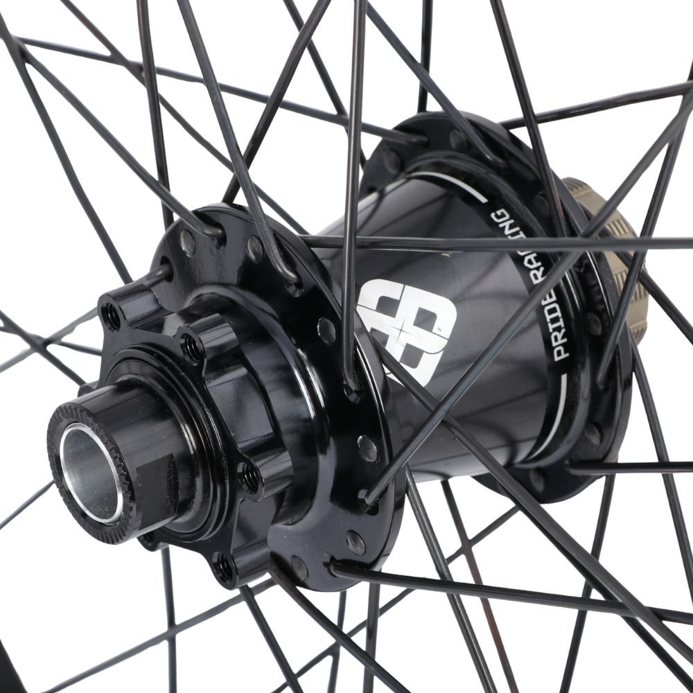 Paire de Roues PRIDE 20" (406mm) Wave Gloss White Matrix Axes 20/15mm Noir