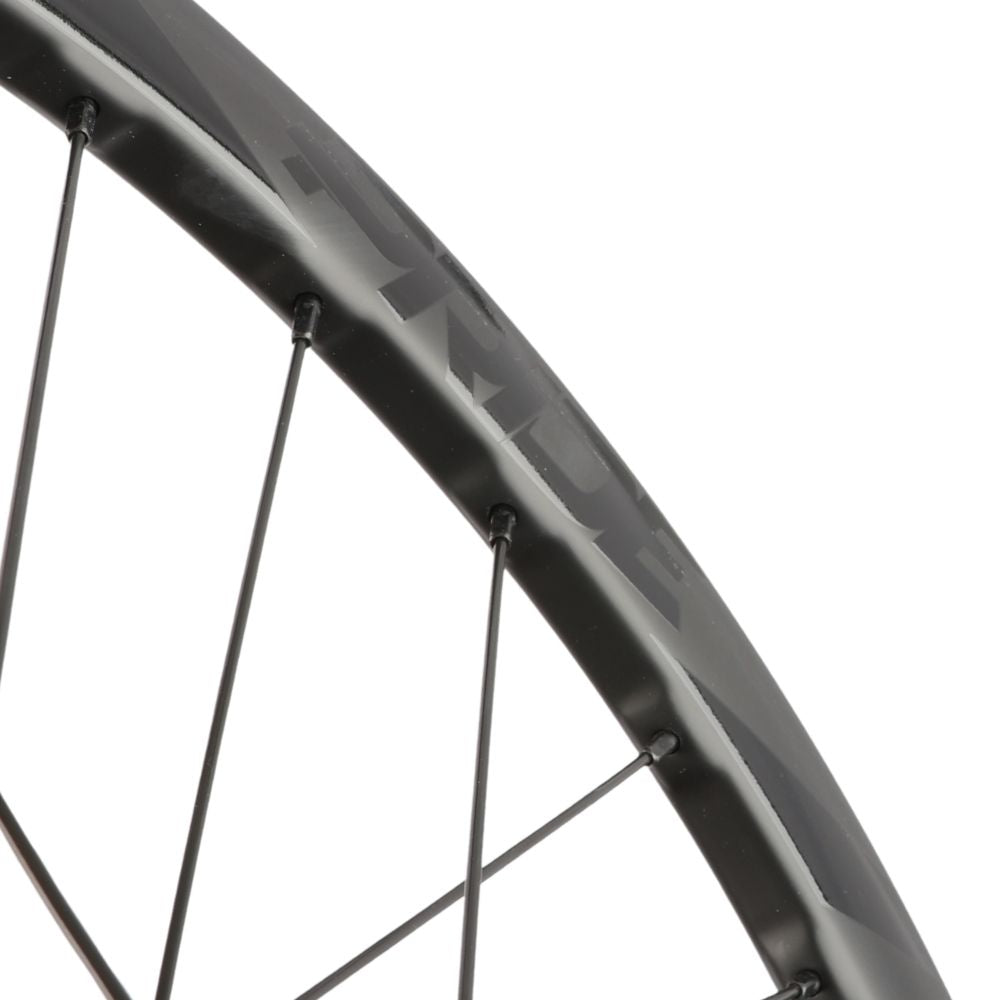 Paire de Roues PRIDE 20" (451mm) Carbone Wave Matt White Fusion Disc Axes 10/10mm Noir/Blanc