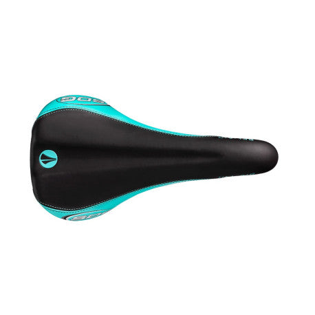 SDG BEL-AIR RL CrMo Rails Saddle Black/Turquoise