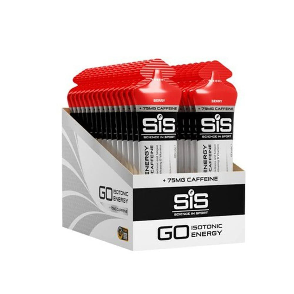 Energiegel SIS GO ISOTONIC ENERGY Cafeïne (60ml) Rode vruchten