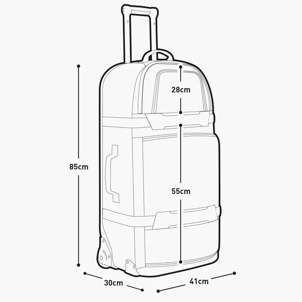 Valise EVOC WORLD TRAVELLER 125 L Noir/blanc