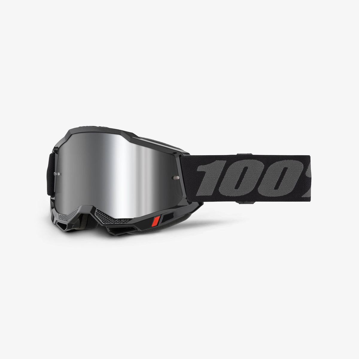100% ACCURI 2 Crossbrille Schwarz/Grau mit klarer Scheibe – Ansicht 2