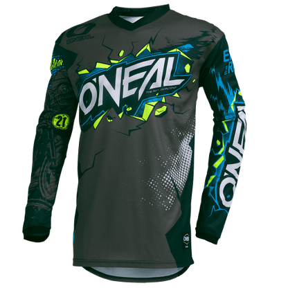 O'NEAL ELEMENT VILLAIN Junior Long Sleeve Jersey Grey
