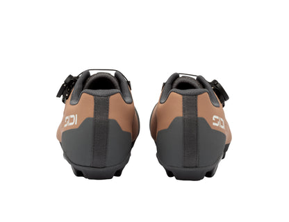 Sidi Liinea Woman XC gravel cykelsko cork brown, set bagfra ved hælkappen