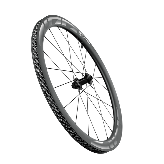 Roue Avant ZIPP 404 S A1 Tubeless Ready (Center Lock) Noir/Gris