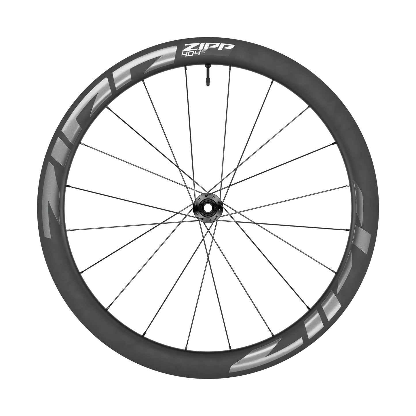 Roue Avant ZIPP 404 S A1 Tubeless Ready (Center Lock) Noir/Gris