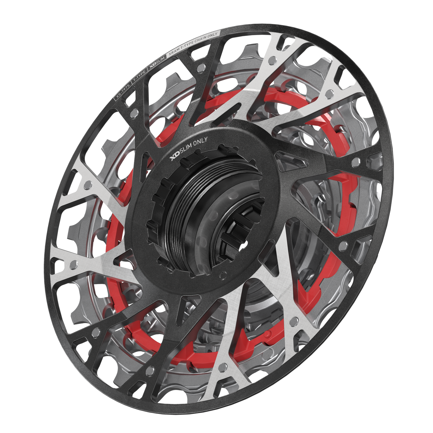 SRAM XS-797 T-Type DH 7-delt kassette til kort XD-kassettehus