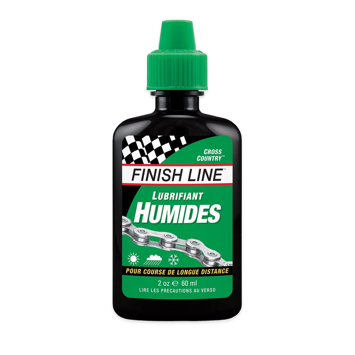 Smeermiddel voor Ketting in Flesje FINISH LINE WET LUBE - Extreme Omstandigheden (60ml)