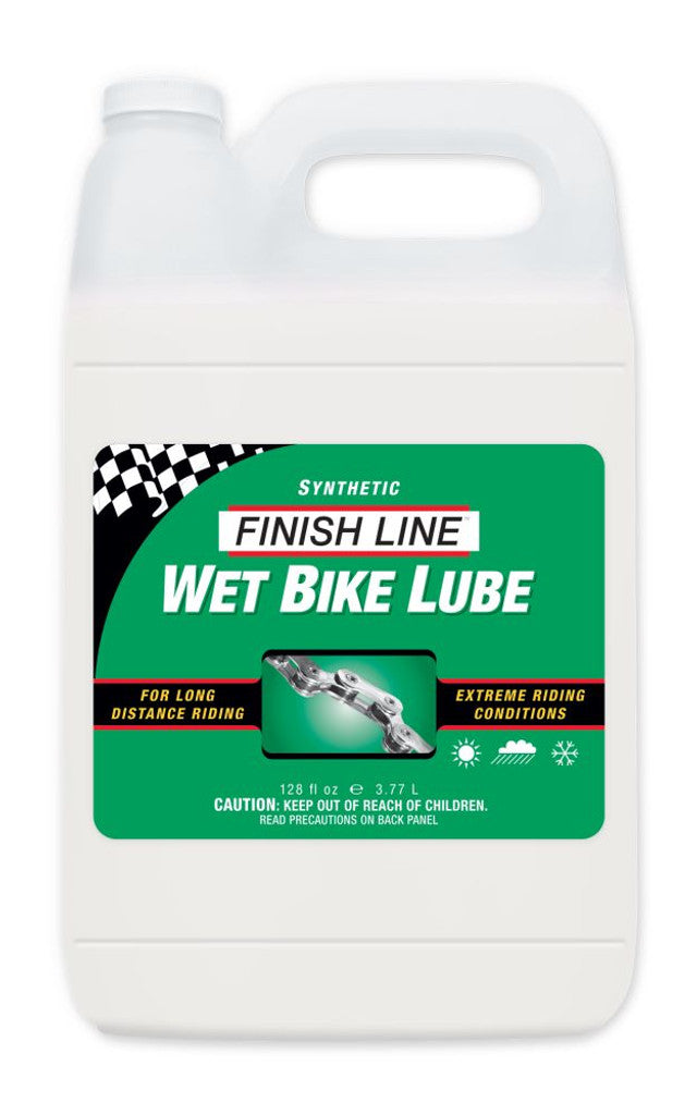 Kædesmøremiddel FINISH LINE WET LUBE - Ekstreme forhold (3,77L)