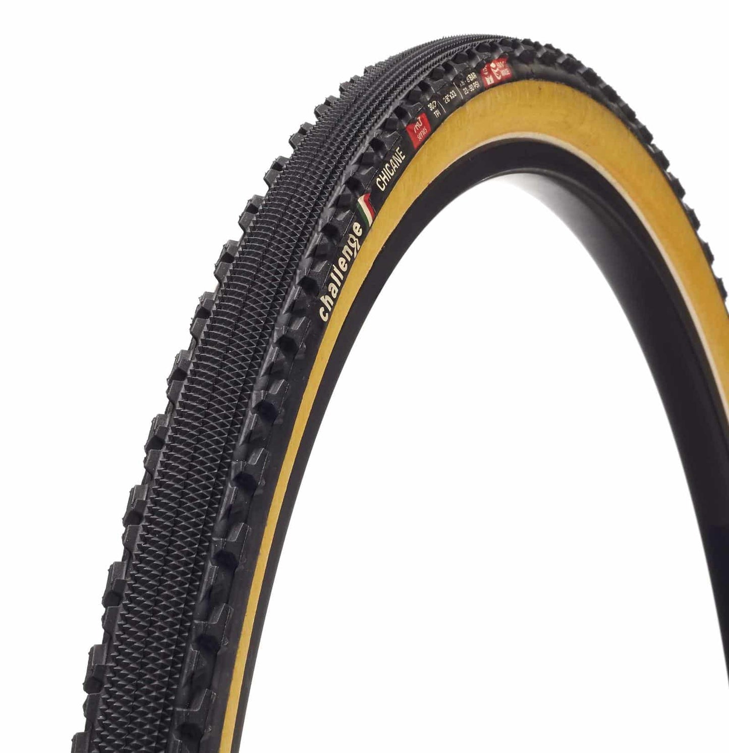 Pneu CHALLENGE OPEN CHICANE 700x33c TubeType Bege
