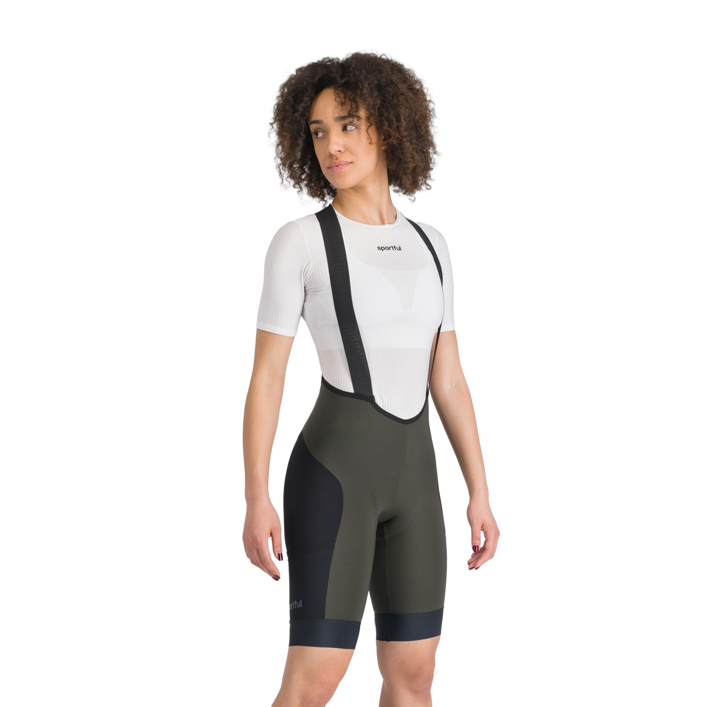 Cuissard Court à Bretelles SPORTFUL SUPERGIARA 2 Femme Kaki/Noir