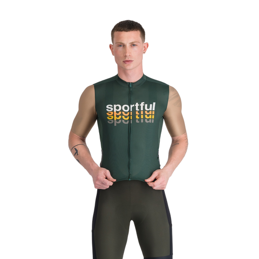 Maillot SPORTFUL SUPERGIARA 2 LOGO Manches Courtes Kaki
