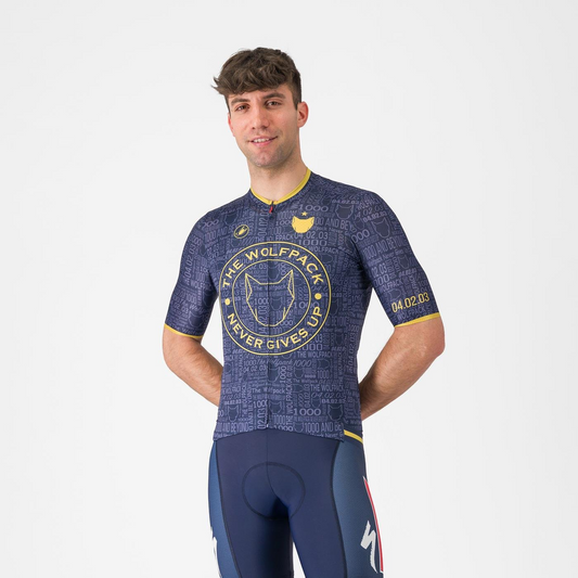 Maillot CASTELLI WOLFPACK 1000 VICTORY Manches Courtes Marine