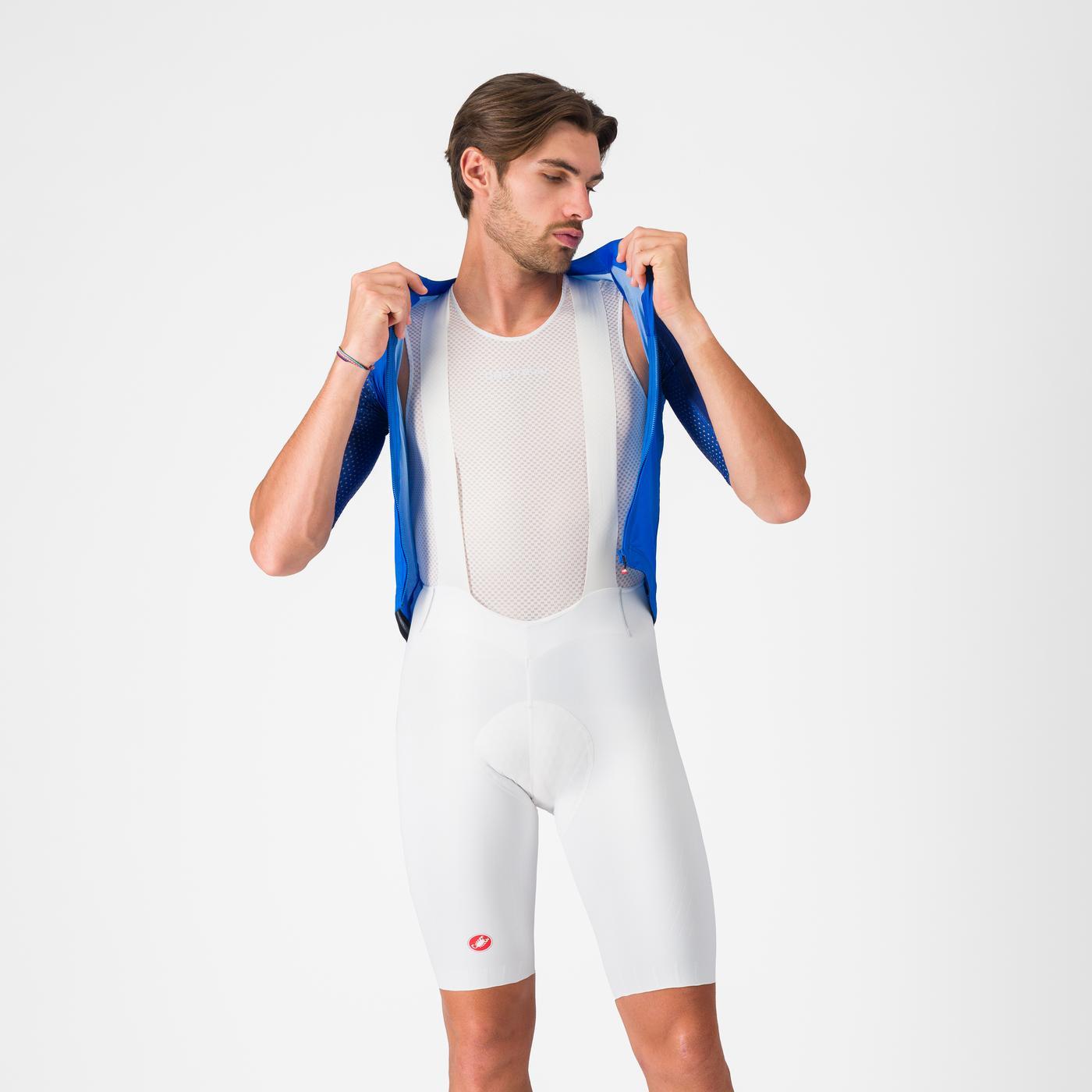 Cuissard Court à Bretelles CASTELLI FREE AERO RACE S Blanc