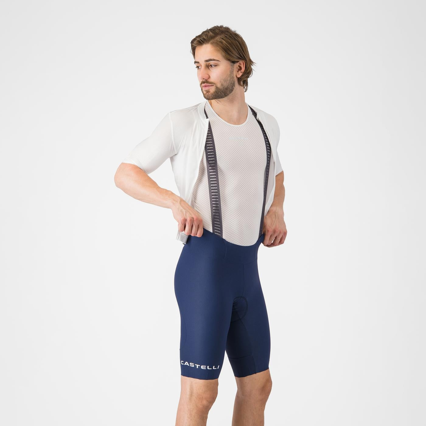 Kurze Trägerhose CASTELLI ESPRESSO 2 Blau