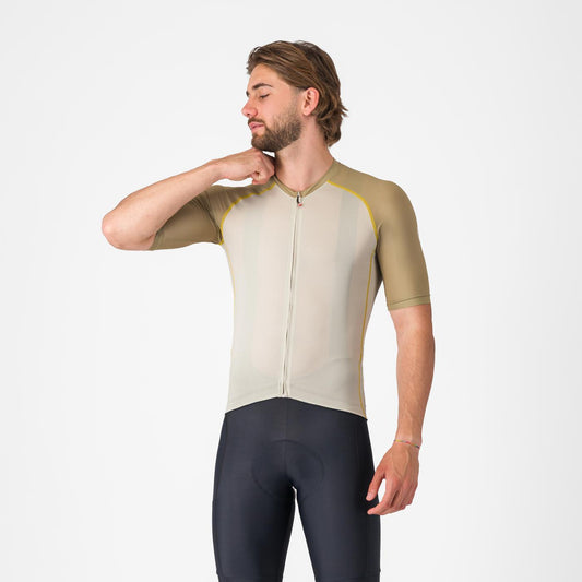 Maillot CASTELLI UNLIMITED ENDURANCE 3 Beige/Kaki