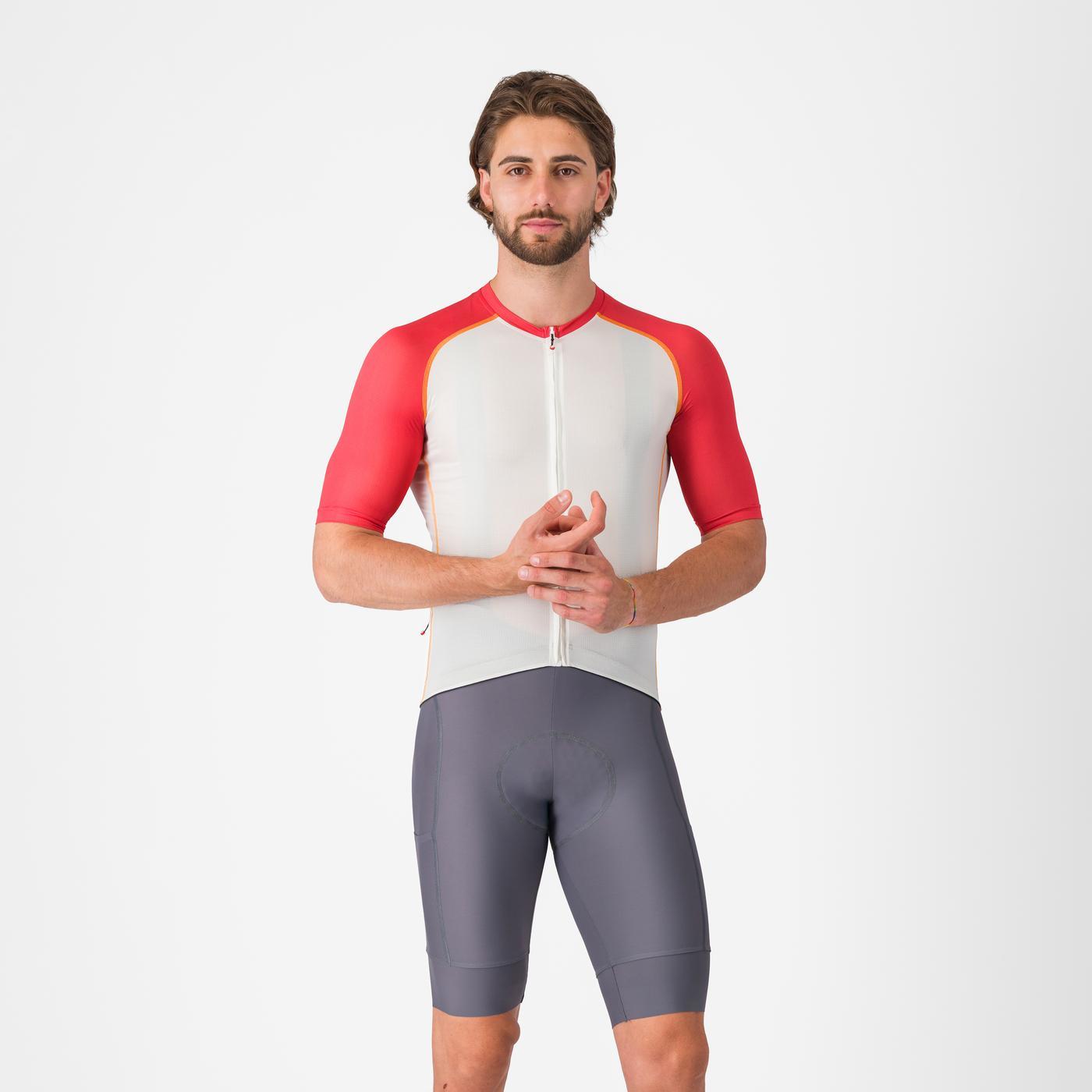 Cykelshorts med hängslen CASTELLI UNLIMITED 2 CARGO Grå