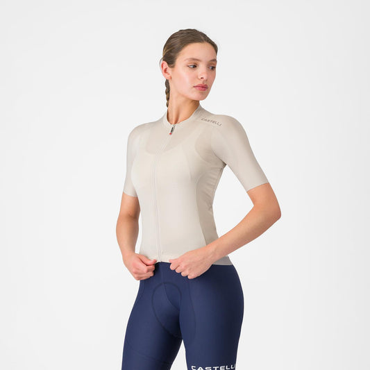 Maillot CASTELLI ESPRESSO 2 Femme Manches Courtes Silver Moon