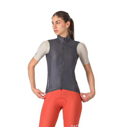 Mouwloos vest CASTELLI ARIA 2 voor dames donkergrijs 2026