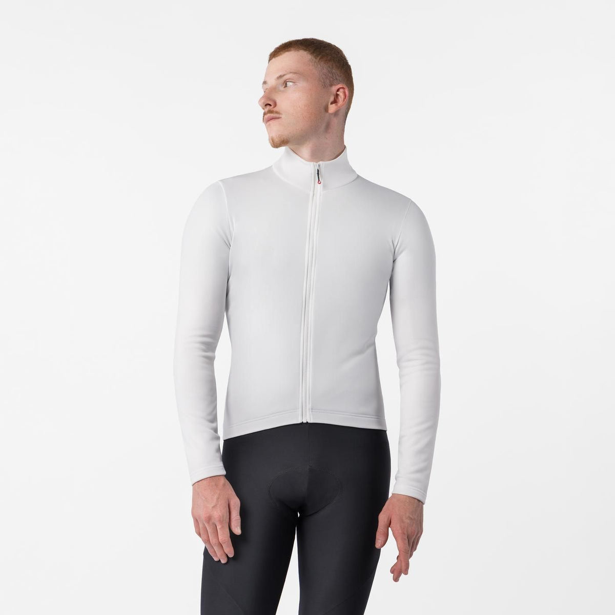 Колоездачна фланелка CASTELLI COMPETIZIONE THERMAL с дълги ръкави в цвят слонова кост