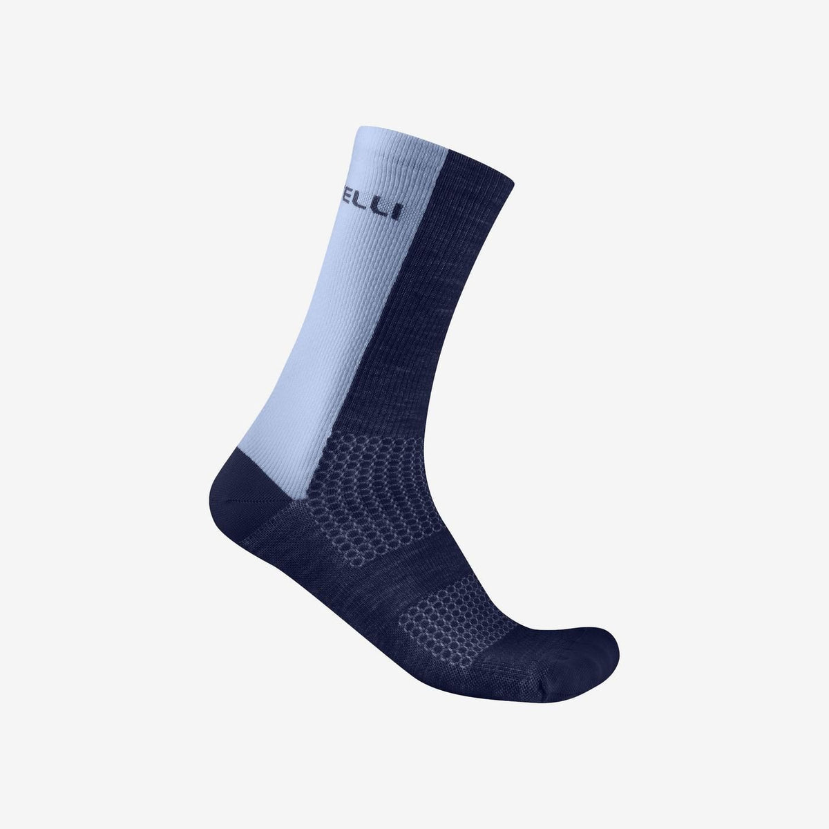 CASTELLI LOGO 18 MERINO-strumpor blå