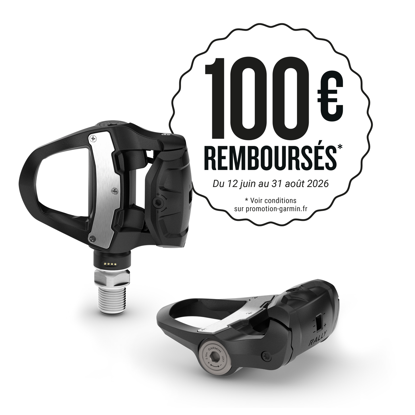 Pédales Capteur de Puissance GARMIN RALLY RK 210