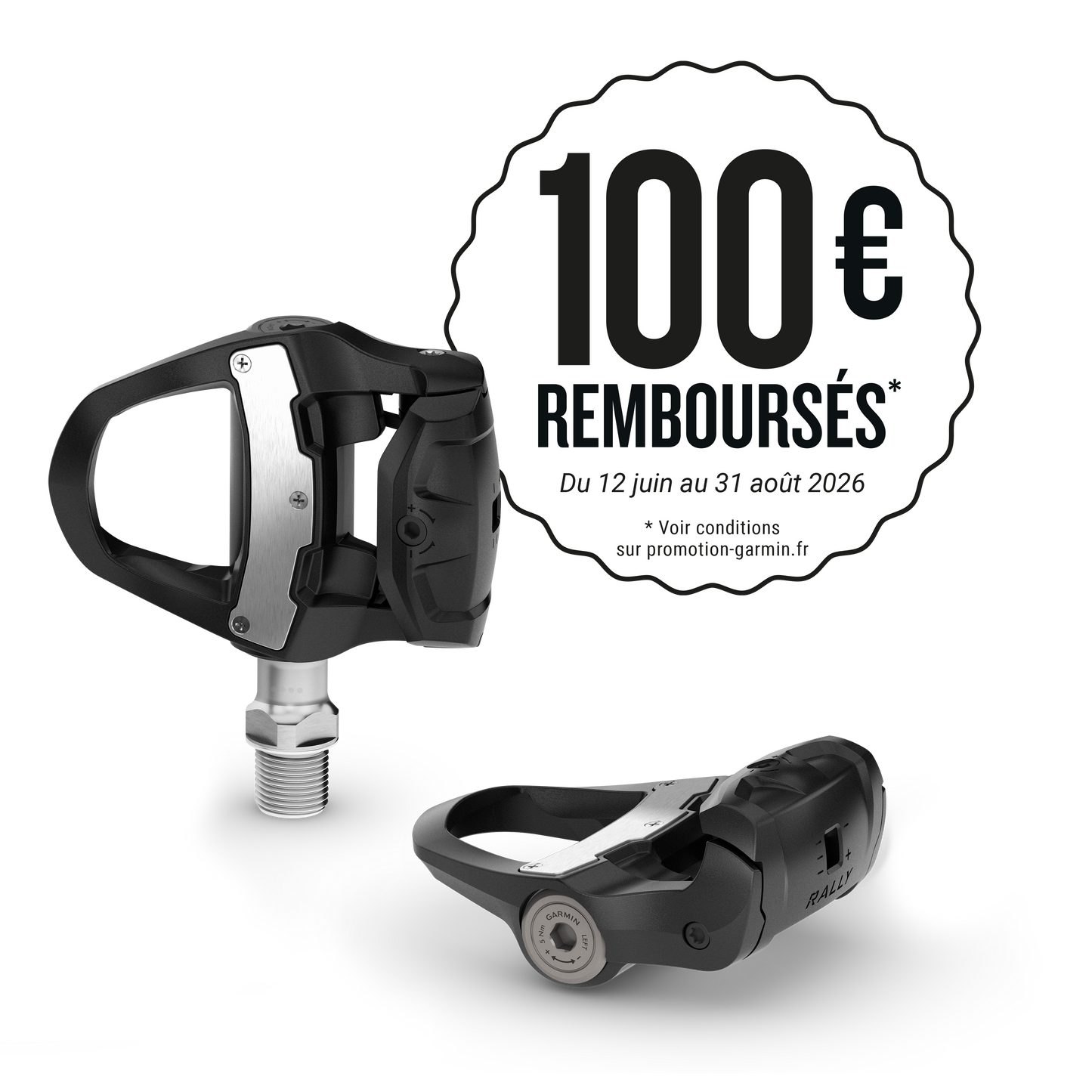 Pédales Capteur de Puissance GARMIN RALLY RK 110