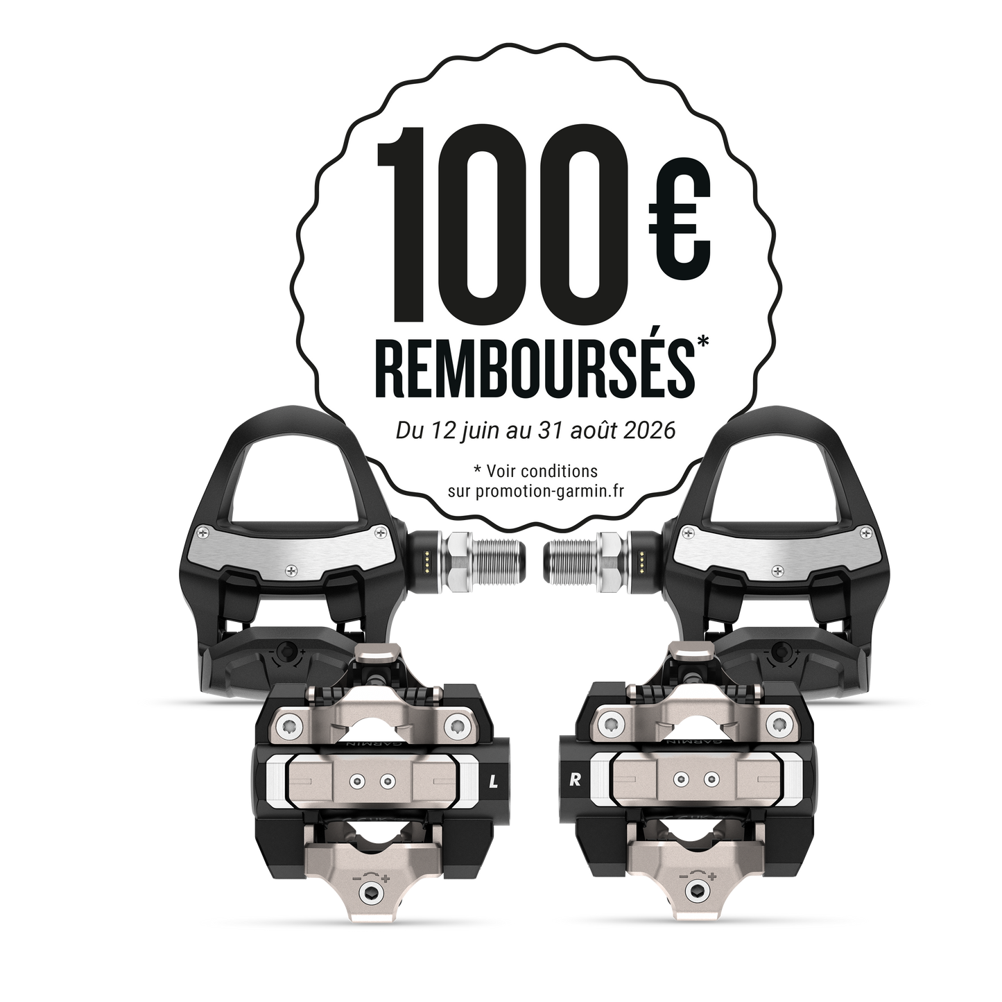 Kit Pédales Capteur de Puissance GARMIN RALLY RK/XC 210