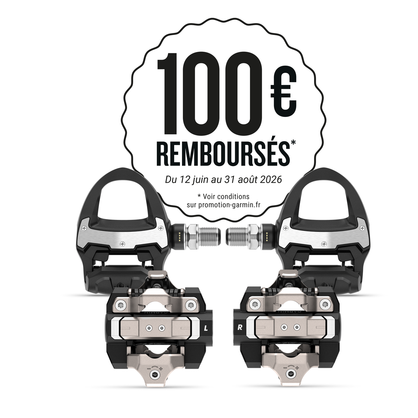 Kit Pédales Capteur de Puissance GARMIN RALLY RS/XC 210