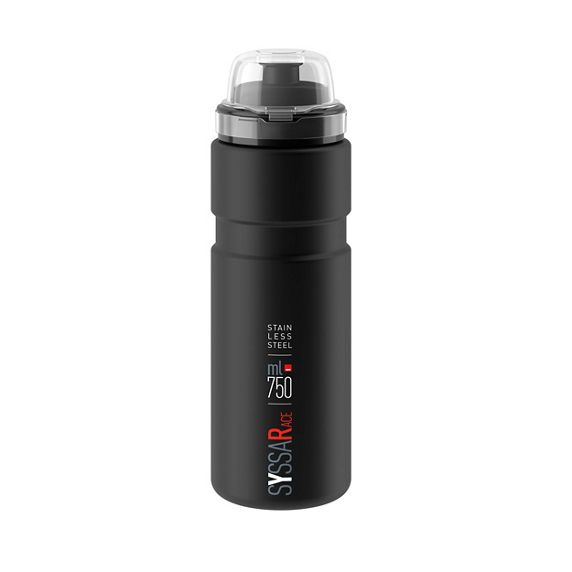 Bidon Acier ELITE SYSSA RACE Noir Mat