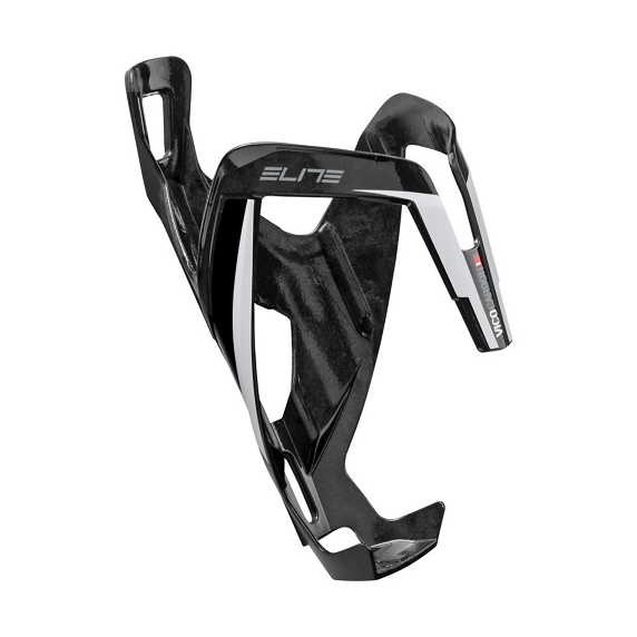 Porte-Bidon Carbone ELITE VICO Noir/Blanc Brillant