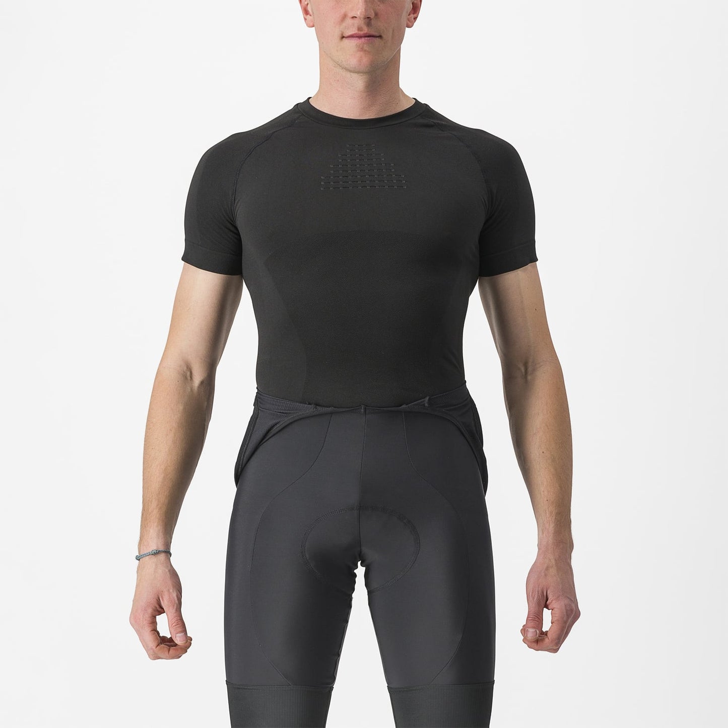 Unterhemd CASTELLI CORE SEAMLESS Kurzarm Schwarz
