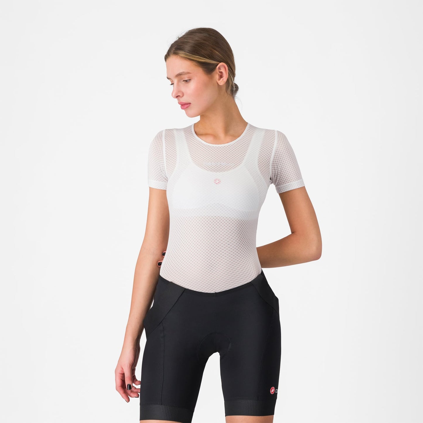 CASTELLI PRO MESH Dame Kortærmet Undertrøje Hvid